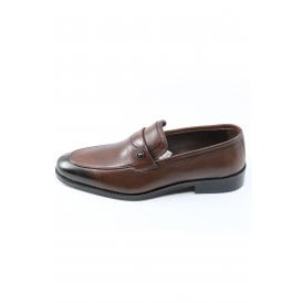 Paul Branco | M-01611-2 Leather Tramlines Slip-on Formal Shoe