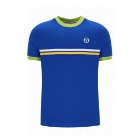 Sergio Tacchini | Supermac 4565 Ringer Contrast Double Stripe Half Sleeve T-Shirt