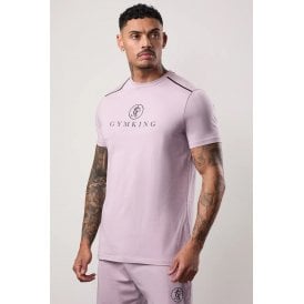 Gym King Pro Jersey Reflective Logo Regular Fit Half Sleeve T-Shirt