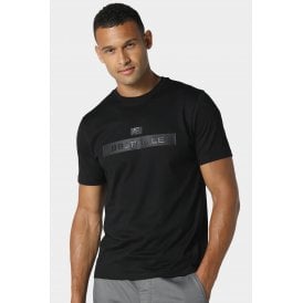 Police Oxshott 0825 'P' Emblem Elevate Matt Print Slim Fit Half Sleeve T-Shirt