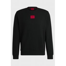 Boss 50447964 Diragol Small Red Patch Logo Crew Sweat Top