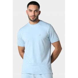 Police Gambit 0069 Cut & Sew Small 'P' Emblem Metal Logo Crew Half Sleeve T-Shirt
