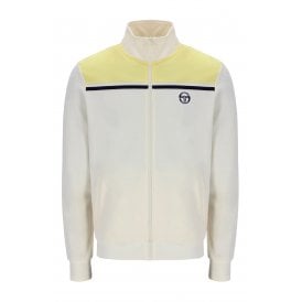 Sergio Tacchini | Youngline MK2 1083 Retro Contrast Stripe Track Top - Gardenia/Pale Banana