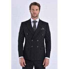 CB Greenwich Tailored Slim Fit Pinstripe Double-Breasted 2 Piece Suit