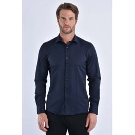 CB 043A Textured Slim Fit Single Cuff Smart Shirt