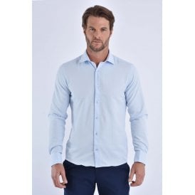 CB 043 Textured Slim Fit Double Cuff Smart Shirt