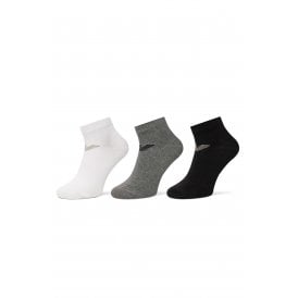 Emporio Armani 0550 AF12271 Calze Cuff Logo 3 Pack Ankle Socks