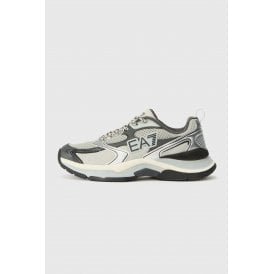 EA7 | Emporio Armani X8X249 XK446 Predator Logo Textured Mesh Style Trainer