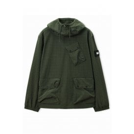 Weekend Offender OT3A05 Grohl Nylon Ripstop Overhead Lightweight Hood Top - Forest Green