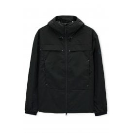 Weekend Offender JK3A35 Guadalajara Lightweight Windbreaker Hood Jacket - Black