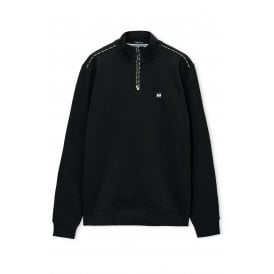 Weekend Offender SW3A17 Matisa Quarter Zip Mid-House Piping Detail High Neck Sweat Top