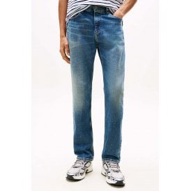 Tommy Jeans | DM21299 Ryan Faded Slim Fit Straight Denim Jean - Blue Wash