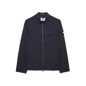 Weekend Offender OS3A03 Southbank Lightweight Technical Nylon Collar Overshirt Jacket