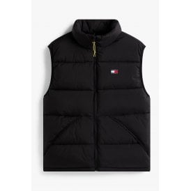 Tommy Jeans | DM22069 Vail Puffer Padded Quilted Sleeveless Gilet - Black