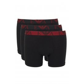 EA7 | Emporio Armani AF10778 0261 Three-pack Boxer Brief Underwear Set - Black