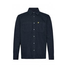 Lyle & Scott | LW2315V Soft Corduroy Long Sleeve Cotton Shirt - Navy
