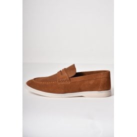 Paul Branco | M-25652 Suede Tramlines Stitch Detail Slip-on Formal Loafer