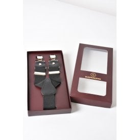 CB Plain Textured Pattern Braces Suspenders