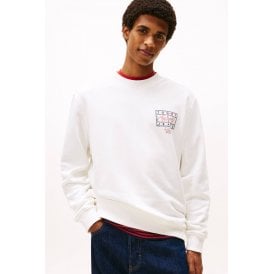 Tommy Jeans | DM22366 Regular Entry DNA Play Back Logo Crew Sweat Top