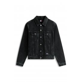 Tommy Jeans | DM22670 Ryan Button Down Regular Denim Jacket - Black