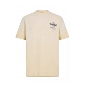 Timberland TB0A5MMM Sunfaded Tree Back Graphic Logo Heavyweight Half Sleeve T-Shirt