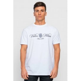 Valere Milano | Devero VM-324 Signature Script Logo Print Half Sleeve T-Shirt