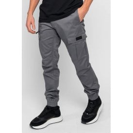 Valere Milano | Nuovo VM-132 Stretch Dobby Cuffed Cargo Pants Jogger - Charcoal