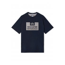 Weekend Offender TS1B15 Shevchenko Logo House Check Print Half Sleeve T-Shirt