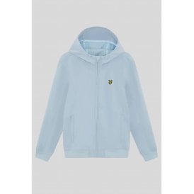 Lyle & Scott | JK2200V Mesh-Back Softshell Zip Through Hooded Lightweight Jacket - Opal Blue
