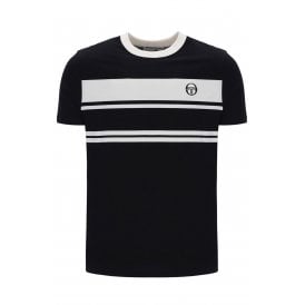 Sergio Tacchini | Dallarindo 2213 Retro Contrast Stripe Ringer Half Sleeve T-Shirt