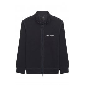 Armani Exchange | AX XM002327 AF21870 Felpa Waffle Textured Full Zip Track Top - Dark Navy