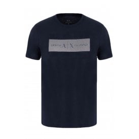 Armani Exchange | AX XM002472 AF10356 Minimalist Stripe Logo Design Half Sleeve T-Shirt