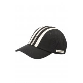EA7 | Emporio Armani 7X000587 AF15502 Contrast 3 Stripe Logo Baseball Cap - Black