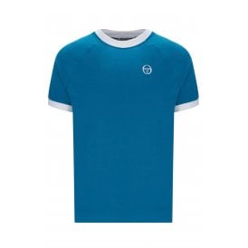Sergio Tacchini | Pino 2254-267 Taped Ringer Half Sleeve T-Shirt - Mykonos Blue