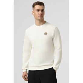 EA7 | Emporio Armani 7X000455 AF12660 Core Stitch Circle Badge Logo Sweat Top - Cream