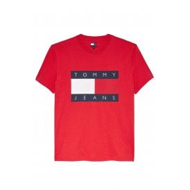 Tommy Jeans | DM22645 Regular Enlarge Logo Half Sleeve T-Shirt