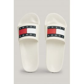 Tommy Jeans | EM01191 Pool Essential Flag Tab Logo Flip Flop Sandal Sliders