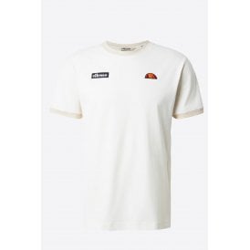 Ellesse Ringetto 3877 Retro Classic Logo Ringer Half Sleeve T-Shirt