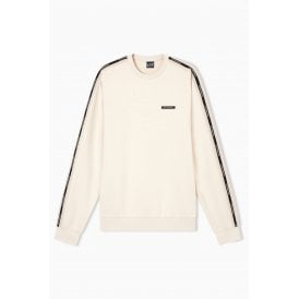 EA7 | Emporio Armani 7M001478 AF12660 Contrast Logo Mesh Tape Detail Sweat Top