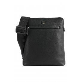 Hugo Boss | 50536477 Ray Faux Eco-Leather Messenger Pouch Bag - Black
