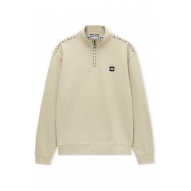 Weekend Offender SW3A17 Matisa Quarter Zip Mid-House Piping Detail High Neck Sweat Top