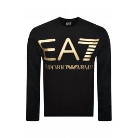 EA7 | Emporio Armani AF27189 2201 Contrast Enlarge Logo Print Sweat Top