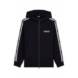EA7 | Emporio Armani AF10377 2197 Train Rubber Tape Logo Full Zip Hood Top 