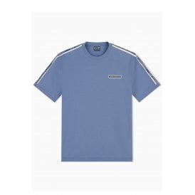 EA7 | Emporio Armani AF10373 2189 Train Rubber Tape Logo Half Sleeve T-Shirt