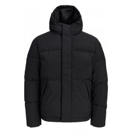 Jack Jones Esoho 8861 Quilted Hood Puffer Jacket - Black