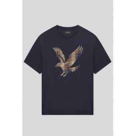 Lyle & Scott TS2570V Tartan Check Eagle Logo Crew Half Sleeve T-Shirt