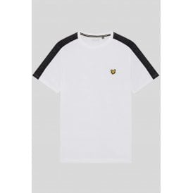 Lyle & Scott | TS2586SP Reflect Padel Tape Rubberised Logo Half Sleeve T-Shirt - White