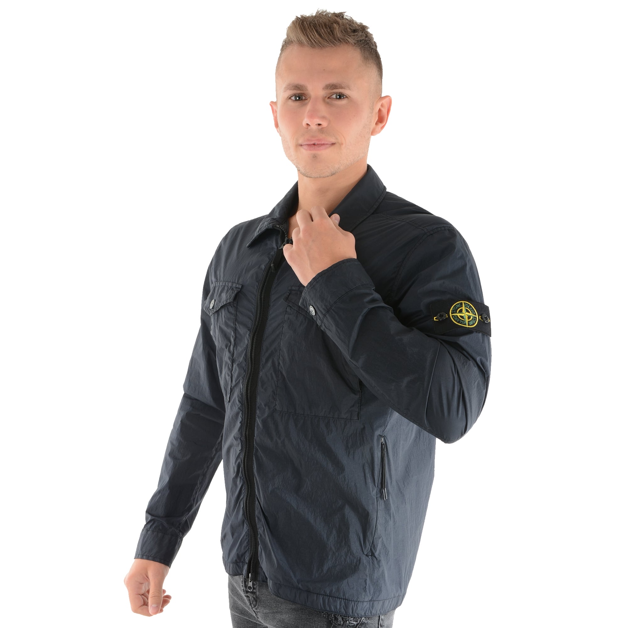 Buy Stone Island Jackets | CBMenswear | Stone Island 0536 Navy Jacket
